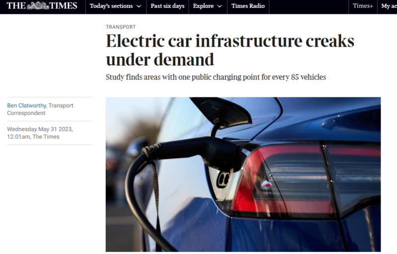 Electric Car Infrastructure Creaks Under Demand → Be Brighter Energy